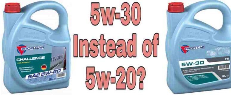 What happens if you put in 5W-30 oil instead of 5W-20