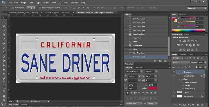 how to make a fake license plate